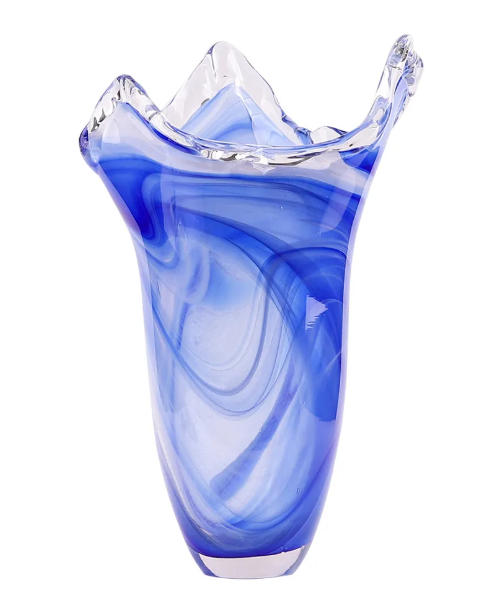 Vaso Decorativo em Vidro Transparente